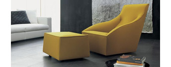 Doda Armchair and Easy Pouf by Molteni & C